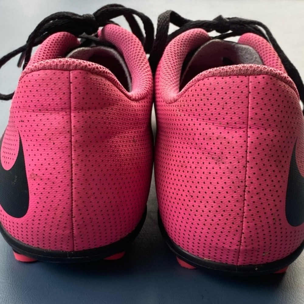 Nike Shoes Girls Cleats Size 5.5Y Lace Up‎ Pink-Black - Picture 5 of 7